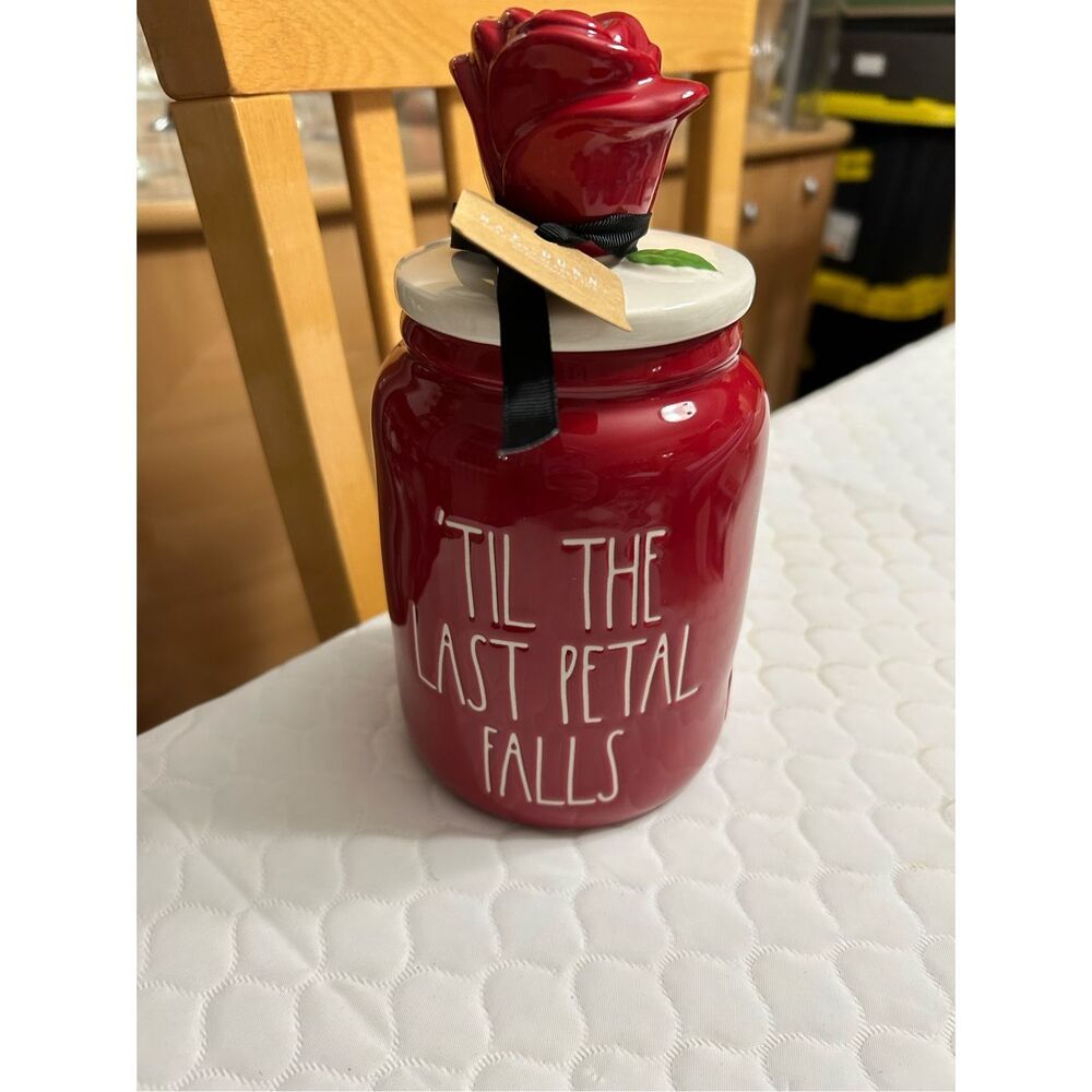 Rae Dunn Disney ‘Til The Last Petal Falls Canister (Beauty & The Beast)